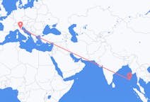 Flights from Port Blair, India to Bologna, Italy