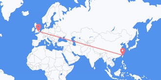Flights from Taiwan to the United Kingdom