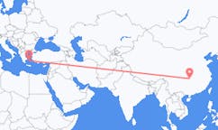 Flyg från Zhangjiajie, Kina till Paros, Grekland