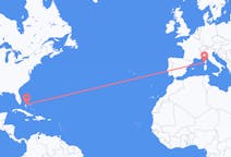 出发地 巴哈马出发地 拿骚目的地 法国阿雅克肖的航班