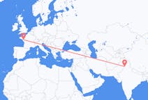 Flyreiser fra Amritsar, India til Nantes, Frankrike
