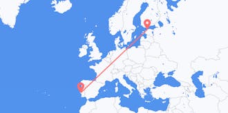 Flights from Estonia to Portugal