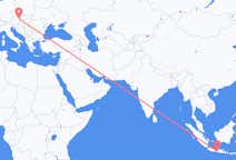 Flyg från Yogyakarta, Indonesien till Vienna, Österrike