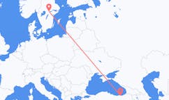 Flyrejser fra Trabzon, Tyrkiet til Örebro, Sverige