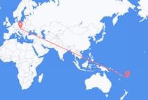 Flyg från Kadavu, Fiji till Vienna, Österrike