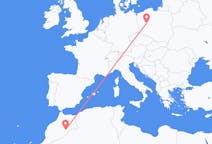 Flights from Errachidia, Morocco to Poznań, Poland