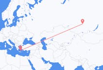 Flights from Krasnoyarsk, Russia to Santorini, Greece