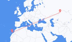 Vols de Kostanaï, le Kazakhstan pour Lanzarote, Espagne