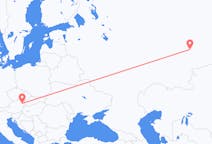 Flyreiser fra Yekaterinburg, Russland til Vienna, Østerrike