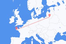 Flights from Quimper, France to Kaunas, Lithuania