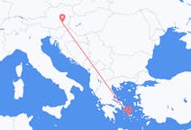 Flights from Parikia in Greece to Graz in Austria