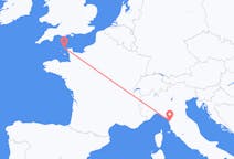 Flights from Alderney, Guernsey to Pisa, Italy