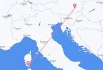 Flights from Figari, France to Graz, Austria
