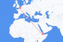Flyreiser fra Jijiga, Etiopia til Paris, Frankrike
