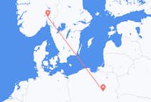 Flyg från Warszawa, Polen till Oslo, Norge