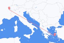 出发地 瑞士日内瓦目的地 希腊伊卡利亚岛的航班