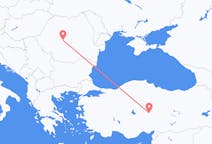 出发地 罗马尼亚出发地 錫比烏目的地 土耳其開塞利的航班