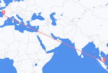 Flyrejser fra Johor Bahru, Malaysia til Bordeaux, Frankrig