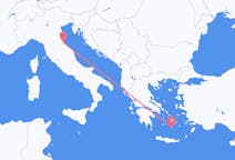 Flights from Rimini, Italy to Santorini, Greece