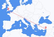 Flights from Adana, Turkey to Exeter, the United Kingdom