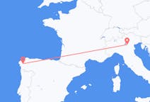 西班牙圣地亚哥·德孔波斯特拉飞往西班牙目的地 维罗纳的航班