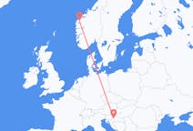 Vols de Zagreb, Croatie pour Volda, Norvège
