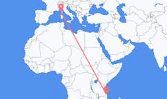 Flights from Mtwara, Tanzania to Calvi, Haute-Corse, France