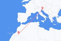 Flyg från Tindouf till Trieste