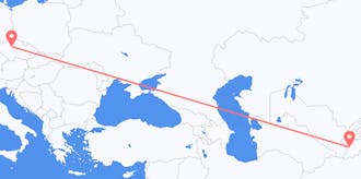 타지키스탄에서 체코까지 운항하는 항공편