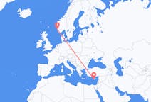 Flights from Haugesund, Norway to Paphos, Cyprus
