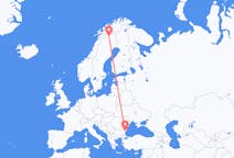 Flights from Varna, Bulgaria to Kiruna, Sweden