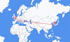 Flyreiser fra Kitakyushu, Japan til Limoges, Frankrike