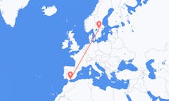 Voli da Malaga, Spagna a Örebro, Svezia
