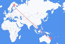 出发地 澳大利亚出发地 黄金海岸目的地 芬兰卡亚尼的航班