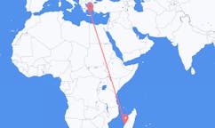 Flights from Morondava to Santorini