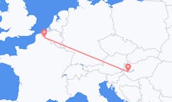 Flyg från Lille, Frankrike till Heviz, Ungern