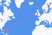 Flights from Rock Sound, the Bahamas to Sundsvall, Sweden