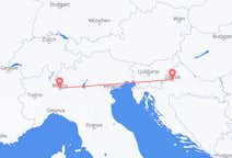Flug frá Zagreb, Króatíu til Mílanó, Ítalíu