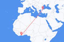 Flyreiser fra Abidjan, Elfenbenskysten til Istanbul, Tyrkia