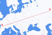 Flights from Nizhnekamsk, Russia to Bergerac, France