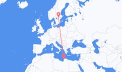 Flyreiser fra Benghazi, Libya til Örebro, Sverige