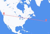 Flyg från Vancouver, Kanada till Horta, Kanada