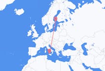 Flights from Mariehamn to Palermo