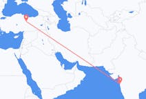 Flyreiser fra Mumbai, India, til Sivas, India
