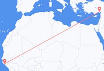 Flights from Bissau to Adana