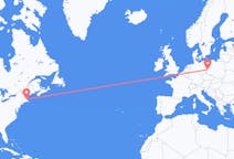 Flights from Boston, the United States to Zielona Góra, Poland