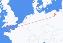Flyrejser fra Sankt Peter Port, Guernsey til Bydgoszcz, Polen