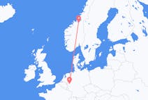 Loty z Trondheim, Norwegia do Kolonia, Niemcy