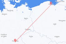 Vols de Gdańsk pour Nuremberg