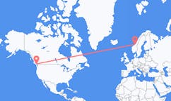 Рейсы из Нанаймо, Канада в Орланд, Норвегия